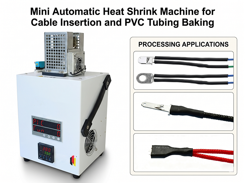 Mini automatikus hőzsugorító gép kábelbehelyezéshez és PVC cső sütéshez JW-HST-05B