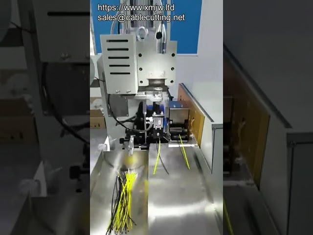 Teljesen automatikus, kétfejű krimpelőgép kábelköteg-gyártáshoz | Precíz terminálkrimpelés