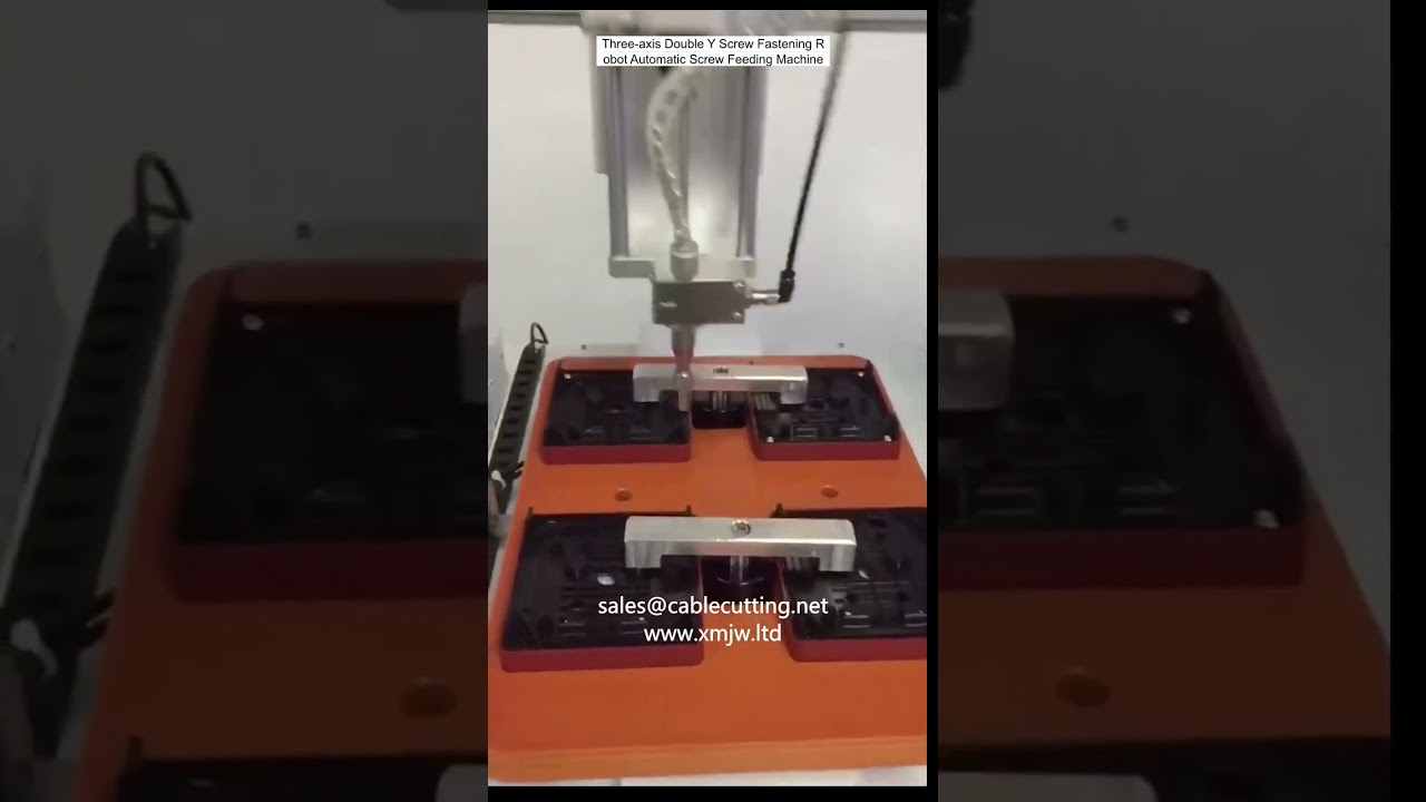 Háromtengelyes dupla Y csavarozó robot automata csavarbetápláló géppel