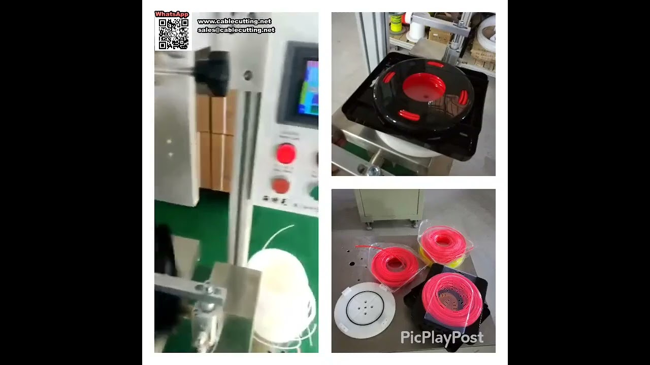 Professzionális automata buborékfólia tekercselő gép trimmer zsinór gyártásához