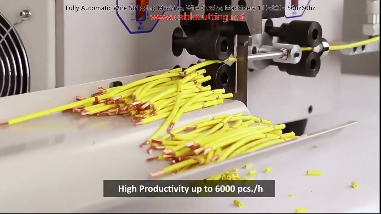 Teljesen automatikus huzalcsupaszító és vezetékvágó gép – 110V/220V, 50/60Hz