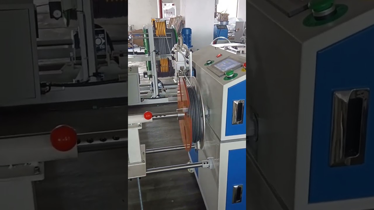 Automatic Wire Meter Counting, Traversing, Cutting & Coiling Machine with 500kg Pay-off Stand for 1mm