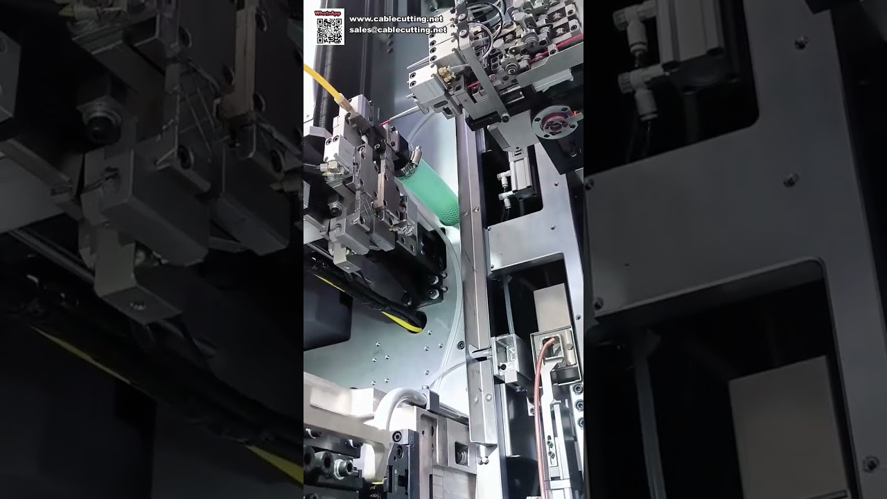 Nagy teljesítményű automata kábelköteg-feldolgozó gép és krimpelő berendezés
