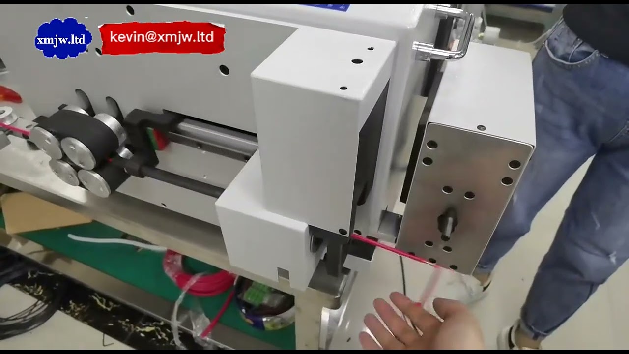 Érintőképernyős automata huzalvágó, csupaszoló és hajlító gép - precíziós elektronikai vezetékfeldolgozás