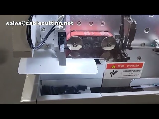 Large Square Wire Stripping and Crimping Machine