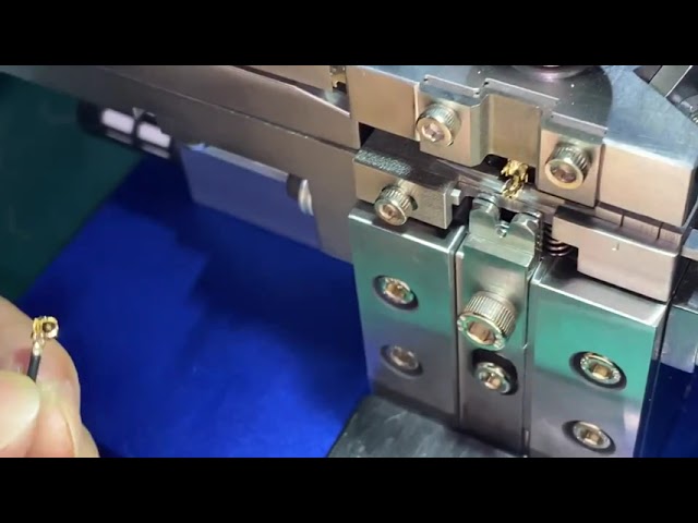 IPEX-RG-6-F típusú koaxiális kábel krimpelő gép 0,81-1,78 mm vezetékekhez – profi coax présgép