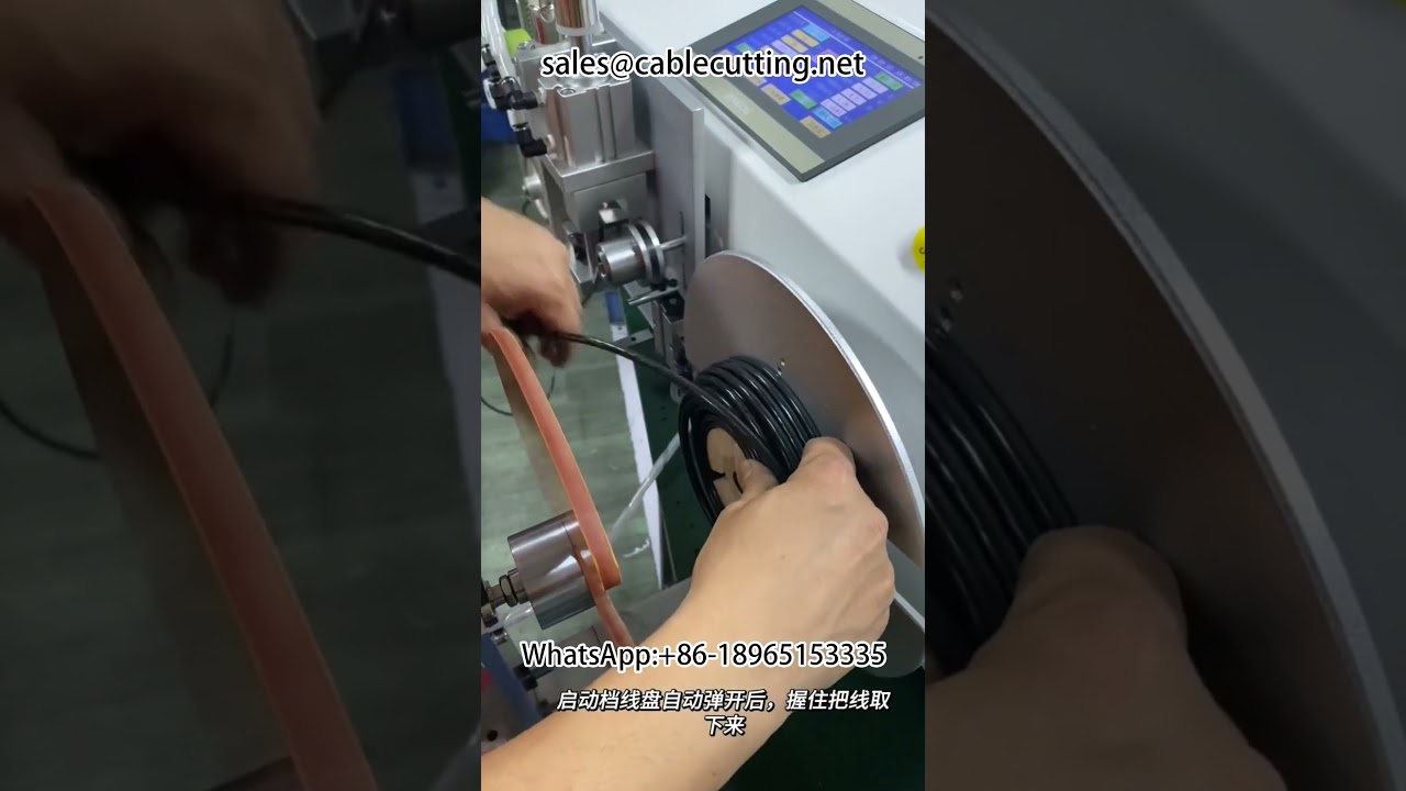 Asztali automatikus méter számláló, rendező, tekercselő, vágó és kötöző gép #méter számláló feltekercselés