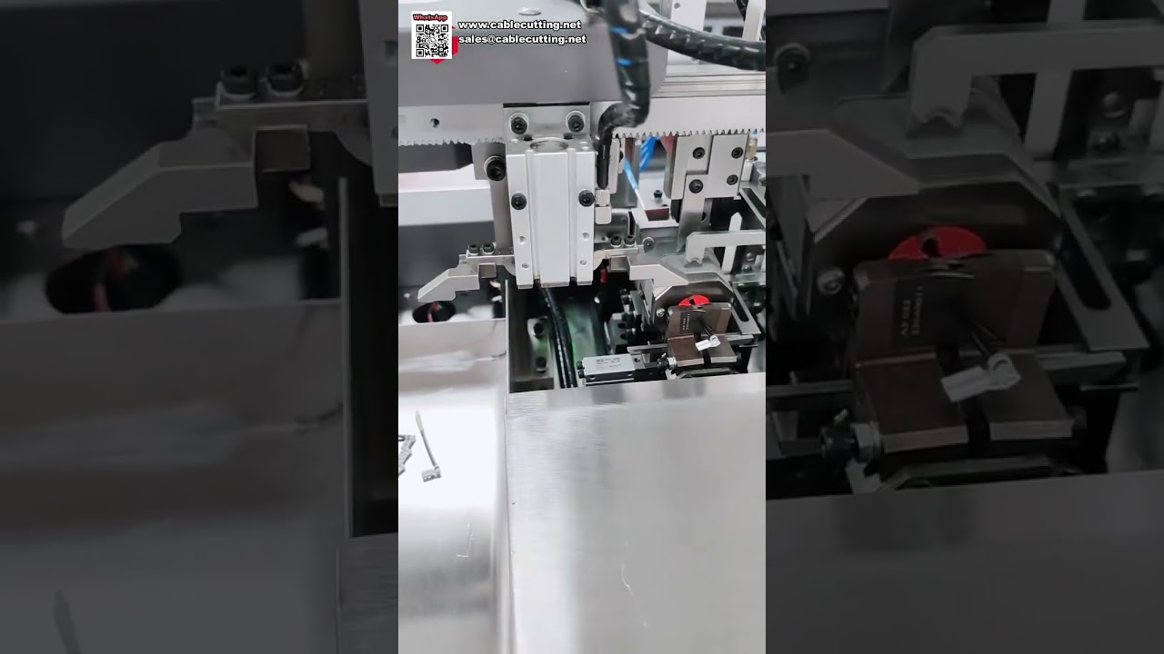Automatikus terminálkrimpelő, hőzsugorcső-behelyező és huzalónozó gép