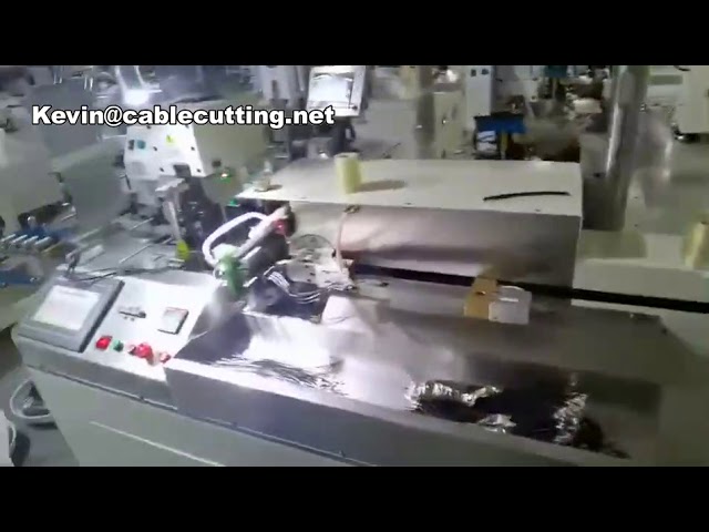 Automata huzalkrimpelő és ónozó gép – gyors, precíz gyártás