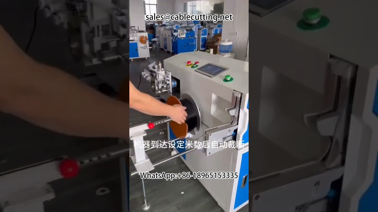 Huzaltekercselő gép - Méter számlálás, sorvágás és automatikus kötözés kábelekhez