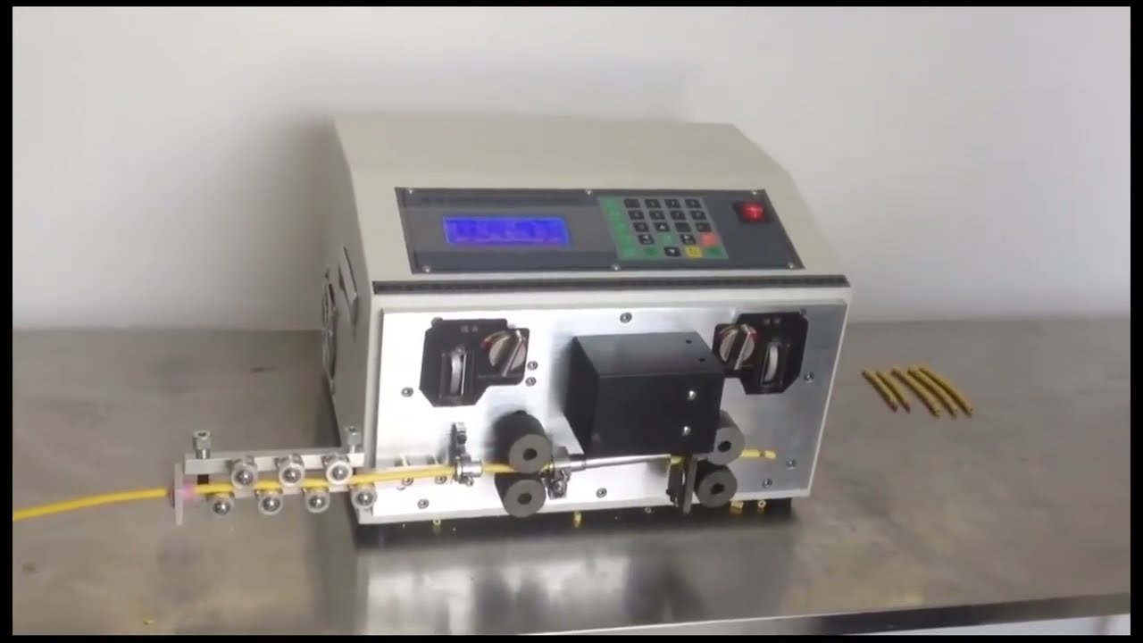 Vastag GB kábel automata vágó- és csupaszító gép 16 mm²-es vastag vezetékekhez