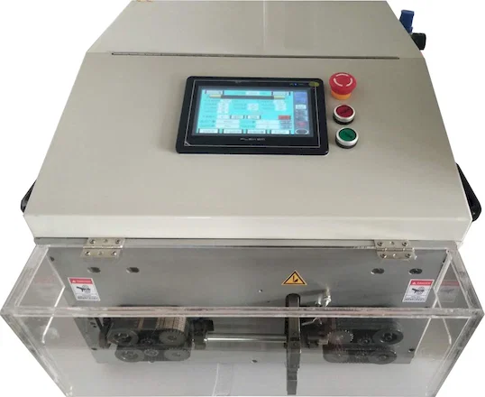 Dupla kerek köpenyes kábel csupaszító és vágógép WPM-YHT2 - Automata_Vezeték_Csupaszító_Gép